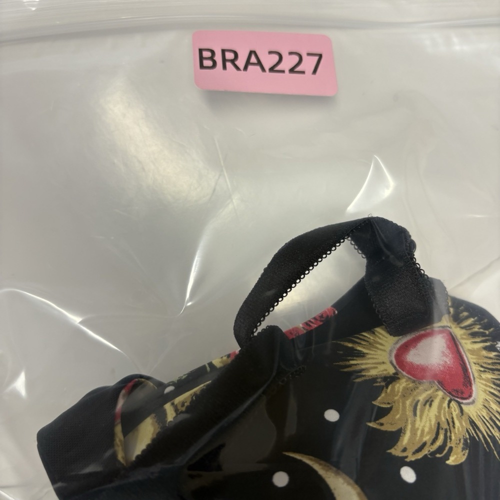 torrid Black Bra with Red & Gold Heart and Moon Print - Picture 12 of 12